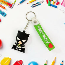 Cute Cartoon Silicone 3D Key Chain with Metal Hook & Strap (Pack of 1)