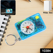 Mini Alarm Clock Keychain – 1PC Portable Quartz Analog Clock Key Ring