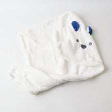 Soft Microfiber Hair Drying Towel Wrap with Cute Animal Ears & Button Closure (1 Pc)