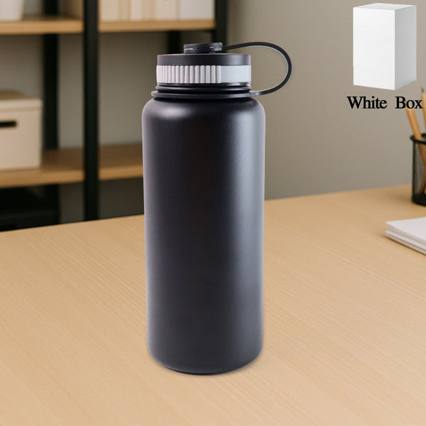Silver Stainless Steel Double Wall Vacuum-Insulated Drink Water Bottle